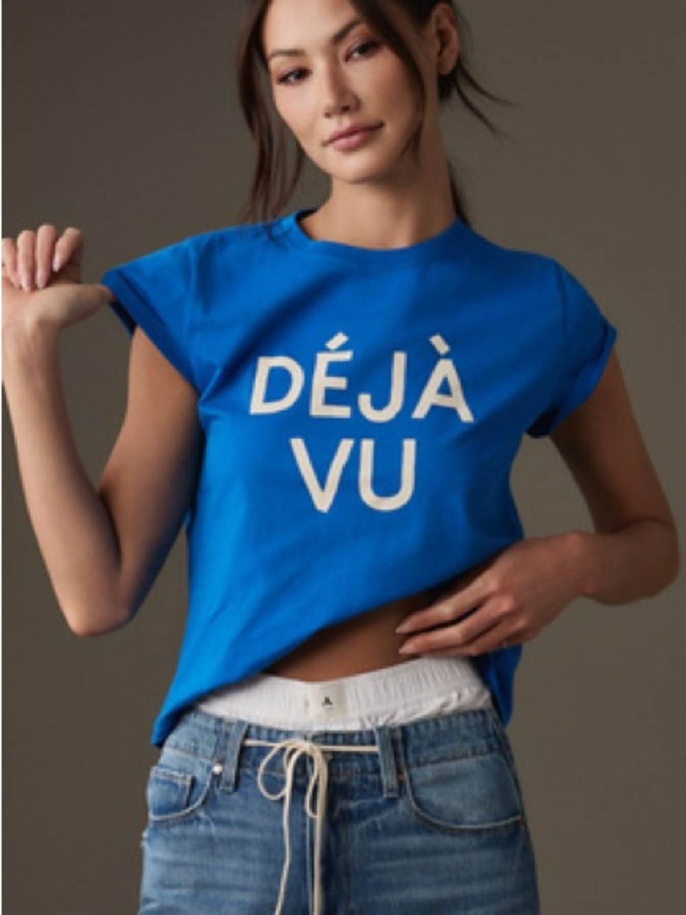 Déjà Vu Graphic Tee - Blue